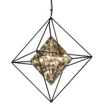 Hudson Valley Lighting - Epic 4 Light Pendant Forged Iron, Glass