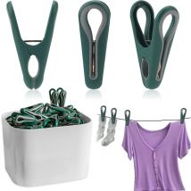 Tuserxln - pingles à vêtements, paquet de 24 pinces à puce, pinces à sac, mini épingles à linge pour photo, pinces à puce, pinces à sac, pinces à