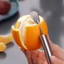Plucheur d'orange en acier inoxydable pour éplucher les tomates et les fruits