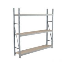 EPSIVOL ONE élément départ H2000xL2000xP800 6 lisses gris 7035 2 échelles galvanisées 3 plateaux bois agglomérés - Manorga