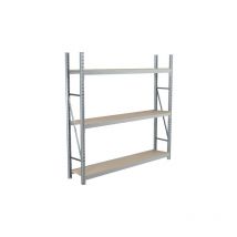 Epsivol one niveau supplémentaire L2000xP600mm 2 lisses gris 7035 1plateau bois aggloméré Manorga