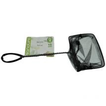 Epuisette filet noir, maille moyenne, 15 cm x 13 x 40 cm, aquarium Animallparadise