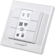 Homematic Ip - HomeMatic eQ-3 ag HMIP-WRC6 - Sans fil - Mur - 868.3/869.525 MHz - Boutons - Intérieur - IP20 (142308A0)