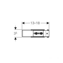 Equerre à angle rentrant Geberit Duofix