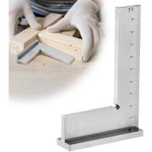 Beijiyi - Equerre a Chapeau, Blocs d'angle Droit pour Equerre Menuisier de Précision, Outils D'ingénierie en Acier au Carbone Solide Équerre