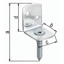 GAH - Support de clôture 83x32x30x38mm Inox L-Form (Par 50)