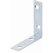 Alberts - 849344 Équerre de chaise, galvanisée Sendzimir, 60 x 60 x 16 mm, Set de 100 pièces