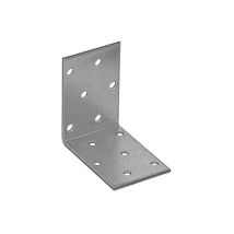 Industrielle De Sedan – Équerre de fixation galvanisée 60x60x40 mm – Zinc galvanisé Z275 – 12 trous, charge max 3.83 kN
