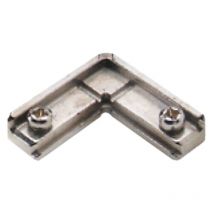 Querre d'assemblage pour profil cadre - Section : 35 x 35 mm - Matériau : Zamak - Décor : Nickelé Tcasystem