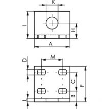Querre de fixation stable 6843 T.1 AMF 1 pcs