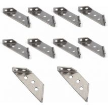 équerre de Fixation, Supports d'angle Metal équerre Angle en Acier Inoxydable Fixation Réparation Support Triangulaire de Coin pour Meuble étagère