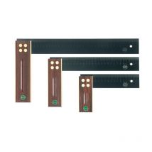 Querre longueur du poteau 250 mm graduat. gravée laser mm bois de paliss.