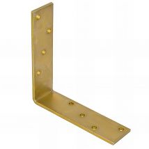 Querre de renfort résistante galvanisée jaune - 150 x 150 x 40 x 5,0 mm