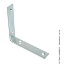 Equerre de renfort Zingué blanc - L1xL2 (mm) : 120x120