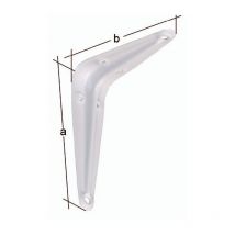 Equerre L.200mm H.250mm acier laqué blanc Capacité 114kg GAH Par 20)
