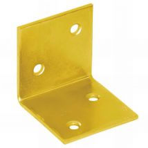 Querre large galvanisée jaune - 40 x 40 x 40 x 1,5 mm