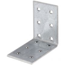 Alberts - 846725 Équerre d'assemblage, galvanisée Sendzimir, 60 x 60 x 40 mm, Set de 50 pièces