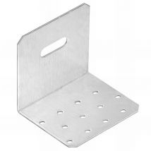 Querre perforée ajustable galvanisée - 80 x 80 x 80 x 2,0 mm