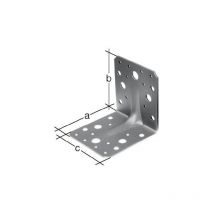 Alberts - Equerre renforcée 70x70xmm Nbr trou 2/16 S.2,5mm gah (Par 50)