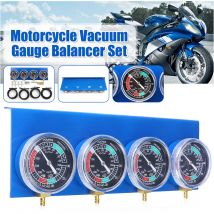 Maerex - Equilibratore del manometro del vuoto del carburante del carburatore del motociclo dello strumento del cilindro 4 ZebraA