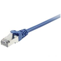 Equip - 605534 RJ45 Câble réseau, câble patch cat 6 s/ftp 5.00 m bleu contacts dorés 1 pc(s)