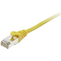 605562 RJ45 Câble réseau, câble patch cat 6 s/ftp 3.00 m jaune contacts dorés 1 pc(s) - Equip