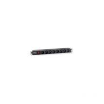 Multiprise rackable 19 1u 8 prises avec interrupteur