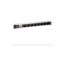 Equip - Rack aluminium 19 1u 8 Prises avec interrupteur