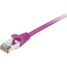 605554 RJ45 Netzwerkkabel, Patchkabel cat 6 s/ftp 5.00 m Violett vergoldete Steckkontakte 1 St - Equip