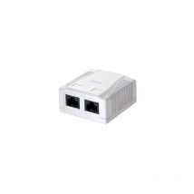Prise de données en saillie utp, CAT.5, 2XRJ45, blanc 235212 - Equip