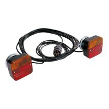 MAXTER – Équipement à poser magnétique – Alimentation 12 m – Distance entre feux 4 m – Éclairage et réflecteurs pour remorque