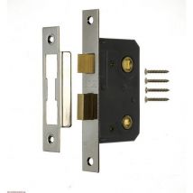 243-37 5 Lever Bathroom Sashlock 67mm Electro Brass Boxed (Was 243-32) - ERA
