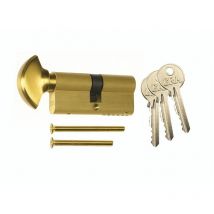 35/45 6 Pin Euro Profile Thumbturn Door Cylinder Brass - Grey - ERA