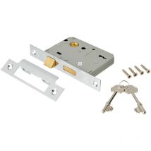 Era 573-61 - Chiusura di sicurezza con serratura a 3 leve, 76 mm, con finiture cromate