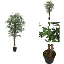 Rable artificiel 672 feuilles 180 cm vert - Arbre Artificiel - Décoration Intérieure - Plante Verte - Érable Synthétique - Fausse Plante