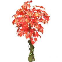 Decovego - Erable Plante Arbre Artificielle Artificiel Plastique 180cm Domaine Interne Feuilles Rouges