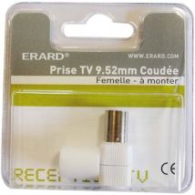 Prise TV 9,52 mm coudée à 90° femelle – Connecteur TV et satellite – ERARD