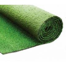 Erba Sintetica per Giardino 10 mm 2x25 m Fondo Drenante Verde