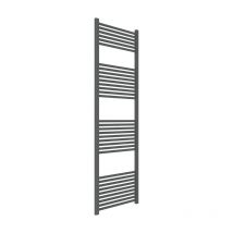 Ercos - Scaldasalviette Termoarredo Bagno Dimensioni 600x1800 mm Radiatore Colore Grigio Ferro Opaco, Attacchi da 1/2' Fornito Con Kit Montaggio