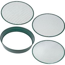 Erdsieb Garten-Sieb Metall 37cm 3 Maschen grob fein Stein Sand Kompost - Kestek