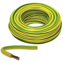 1m Erdungskabel H07V-K 450/750V lgy 25mm2 Grün/Gelb Meterware Kabel