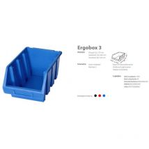 Ergo-Box - Lot of 5 Boxen of Aufbewahrung für Ausguss (Größe 3), Farbe blau
