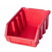 Ergo m Box Plastic Parts Storage Stacking 116x161x75mm - Colour Red - Pack of 5