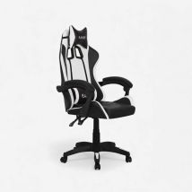 Vortex Gaming-Stuhl – Ergonomisch verstellbar – Hochwertiges Kunstleder – Gepolsterte Armlehnen – Höhenverstellbar – 65 x 63 x 115-125 cm