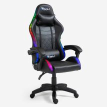 The Horde Gaming-stuhl Led Rgb Ergonomische Büro Lendenkissen Kopfstütze