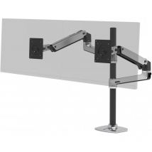 Ergotron - lx Series lx Dual Stacking Arm Tall Pole 101,6 cm (40') Pince Aluminium - Supports d'écrans plats pour bureau (Pince, 9,1 kg, 101,6 cm
