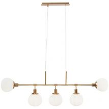 Erich Ceiling Pendant Lamp Brass, 5 Light, E14