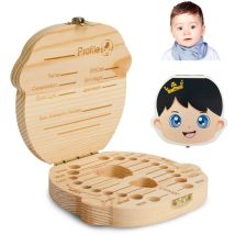 Erinnerungsbox Für Milchzähne Von Kleinen Mädchen, Aufbewahrungsbox Aus Holz Für Zähne, Ein Geschenk Zum Geburtstag Oder Zur Babyparty.