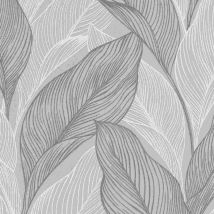 Strukturtapete 10282-38 Vliestapete Blumen Floral 0.53 x 10.05 m Erismann Collage Braun, Grau