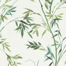 Erismann - Watercolor Bamboo Leaves Wallpaper Natural Botanical Elegant Serene